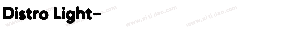 Distro Light字体转换